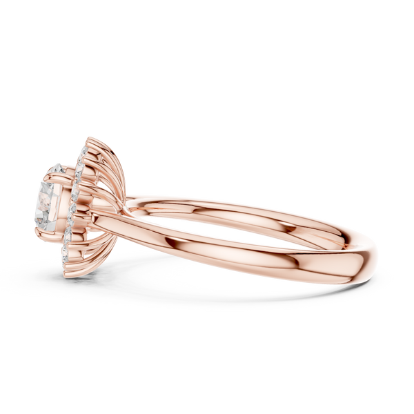 Rowan Asscher Cut Solitaire Lab Grown Diamond Ring