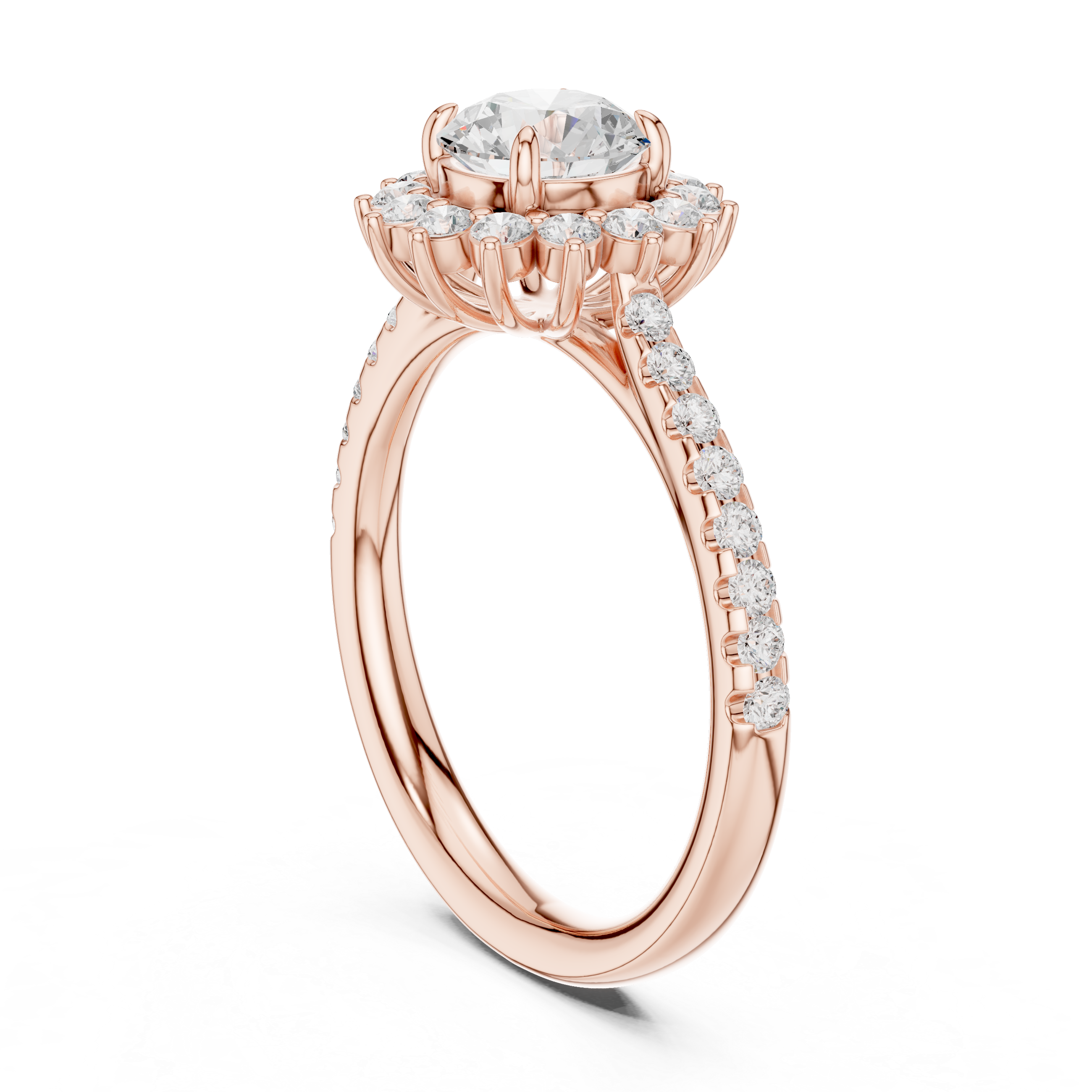 Athena Regal Shield Geometric Lab Grown Diamond Ring