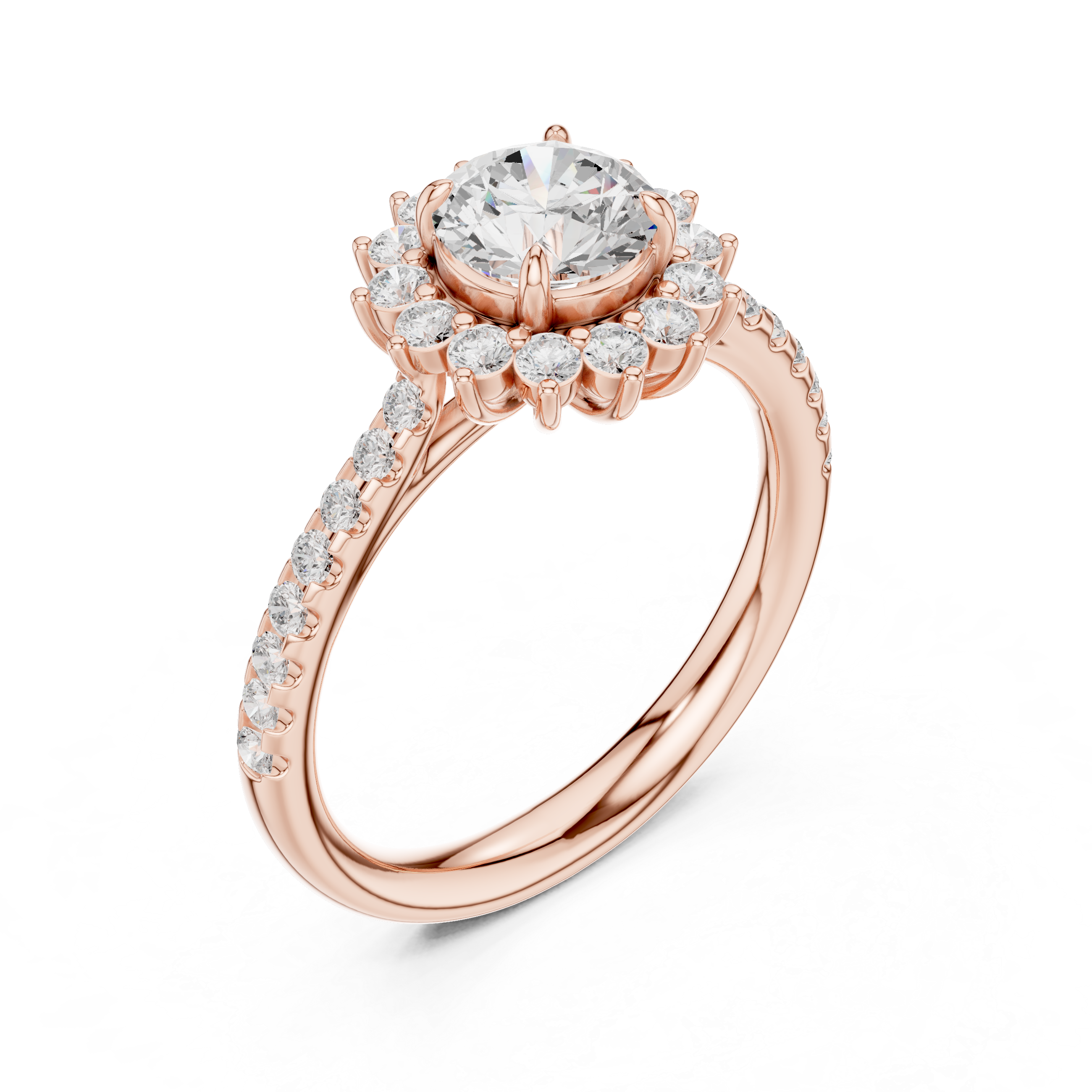Athena Regal Shield Geometric Lab Grown Diamond Ring