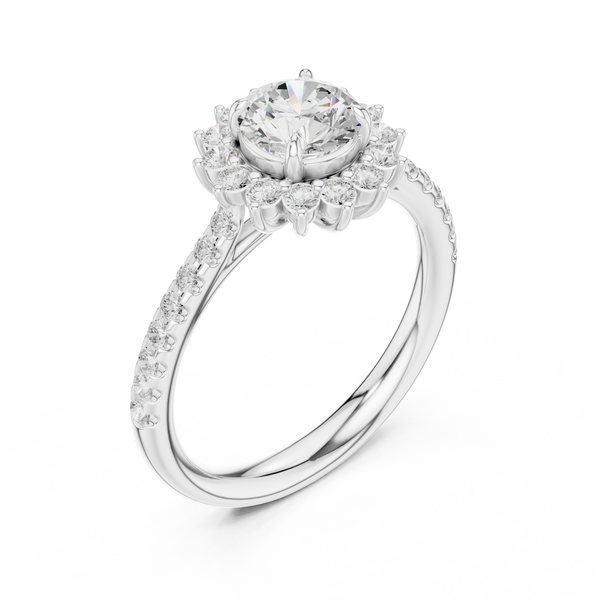 Athena Regal Shield Geometric Lab Grown Diamond Ring