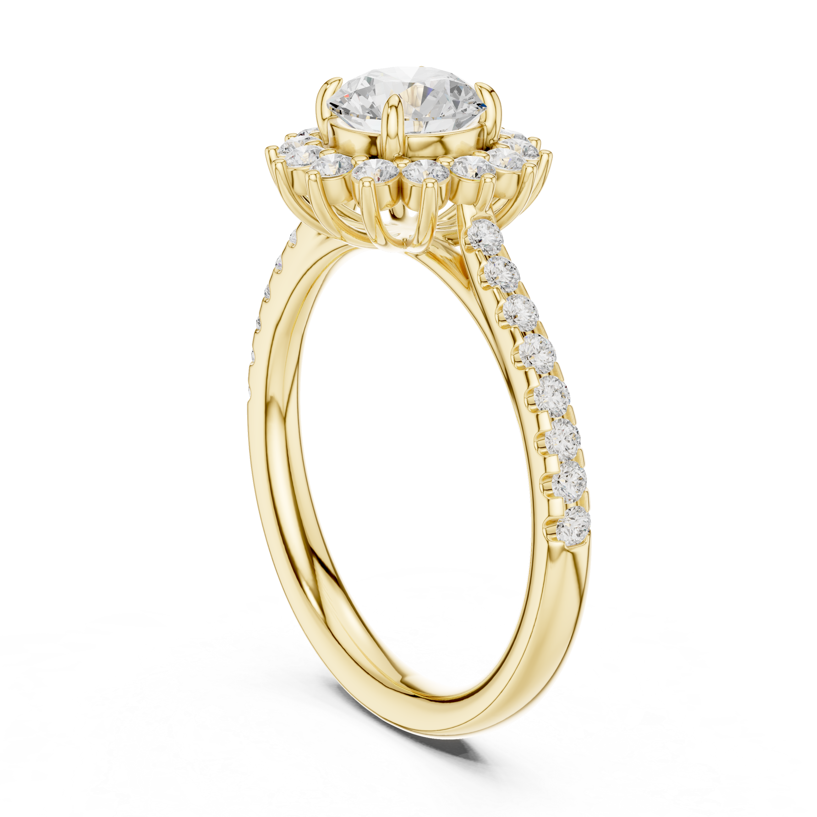Athena Regal Shield Geometric Lab Grown Diamond Ring