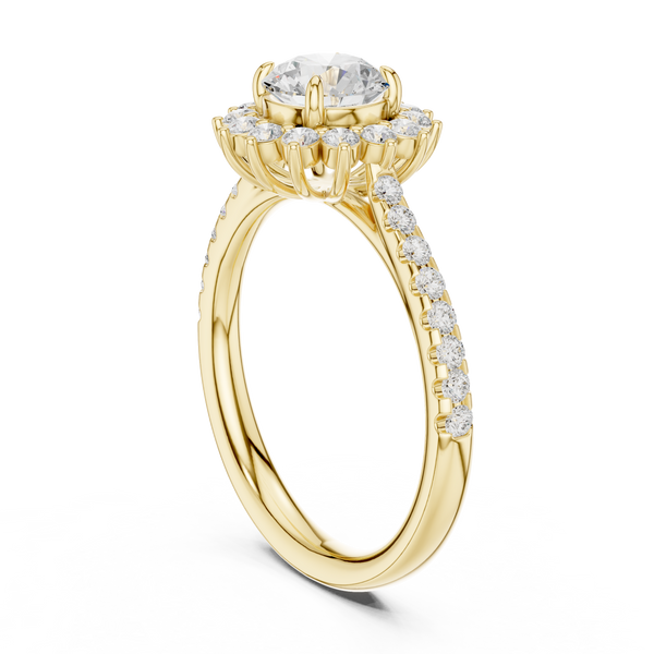 Athena Regal Shield Geometric Lab Grown Diamond Ring