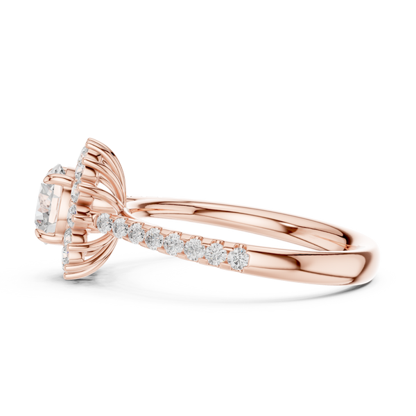 Athena Regal Shield Geometric Lab Grown Diamond Ring