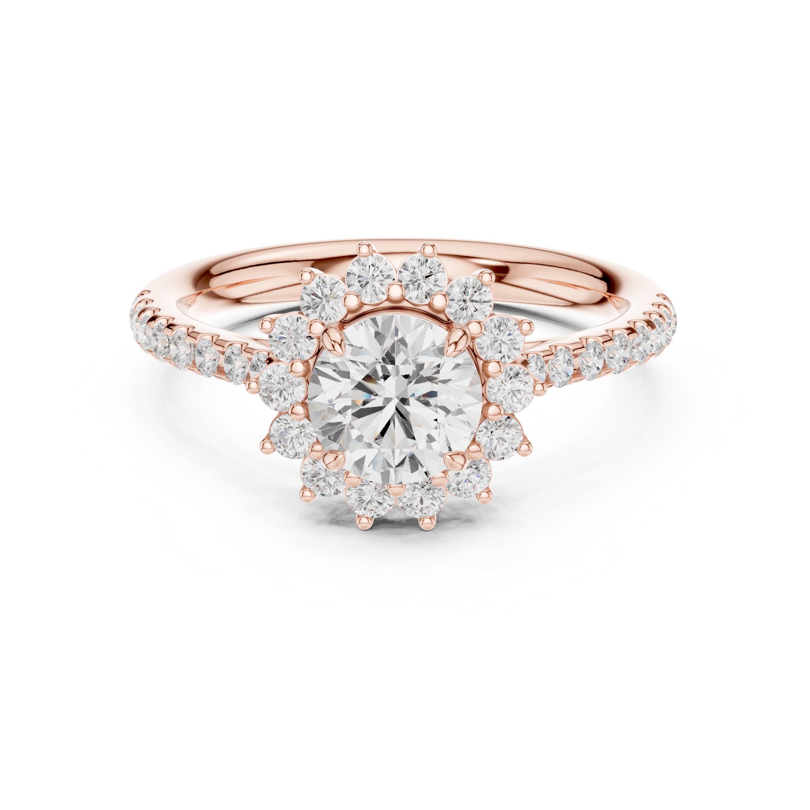 Athena Regal Shield Geometric Lab Grown Diamond Ring