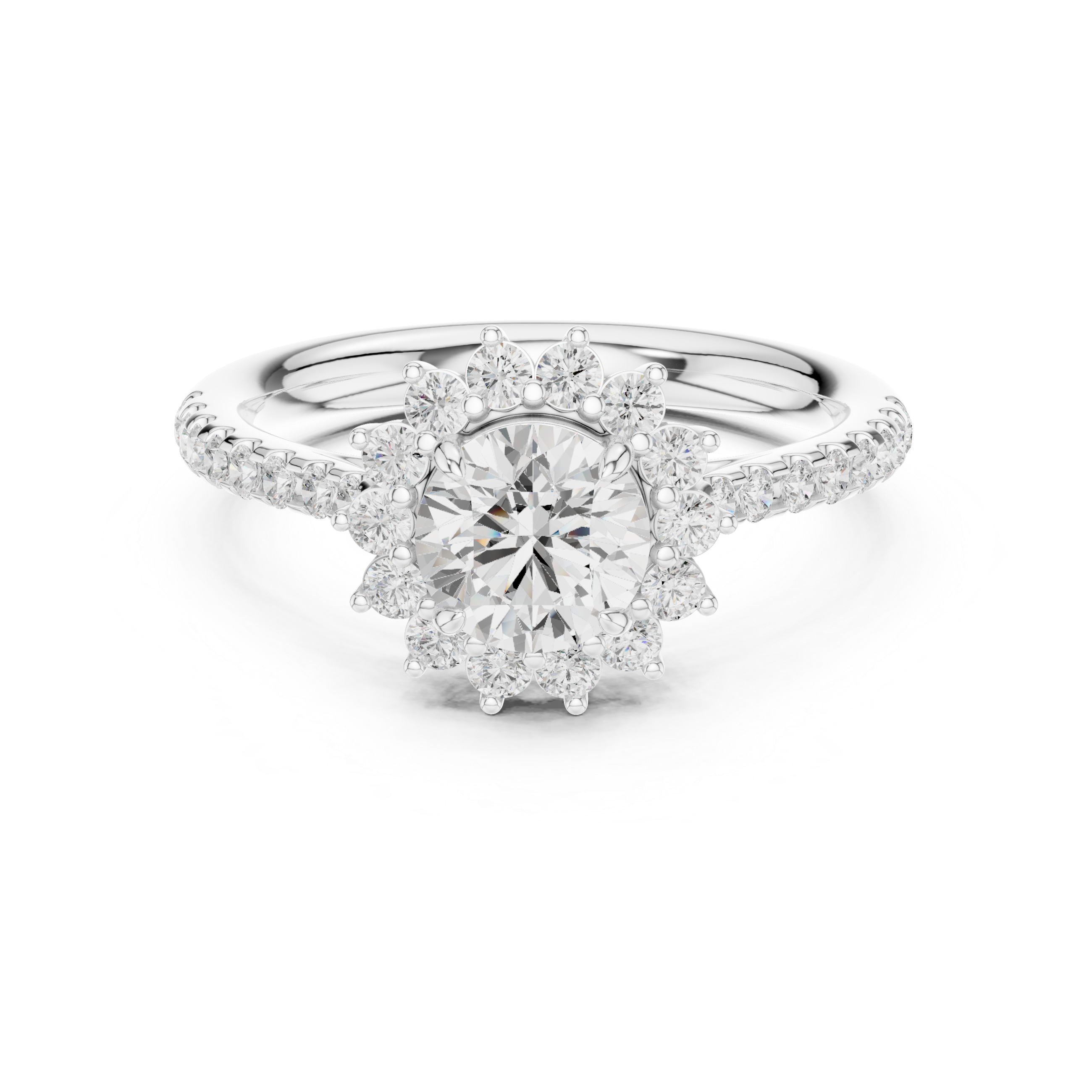 Athena Regal Shield Geometric Lab Grown Diamond Ring