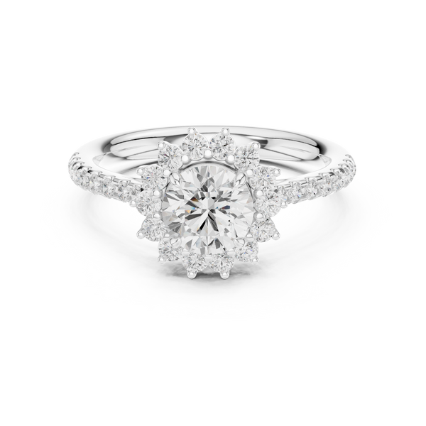 Athena Regal Shield Geometric Lab Grown Diamond Ring