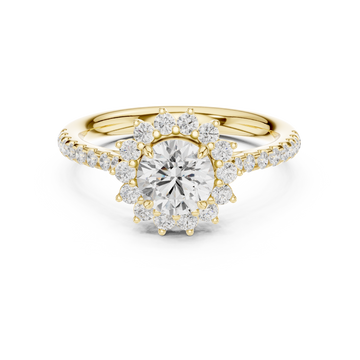 Athena Regal Shield Geometric Lab Grown Diamond Ring