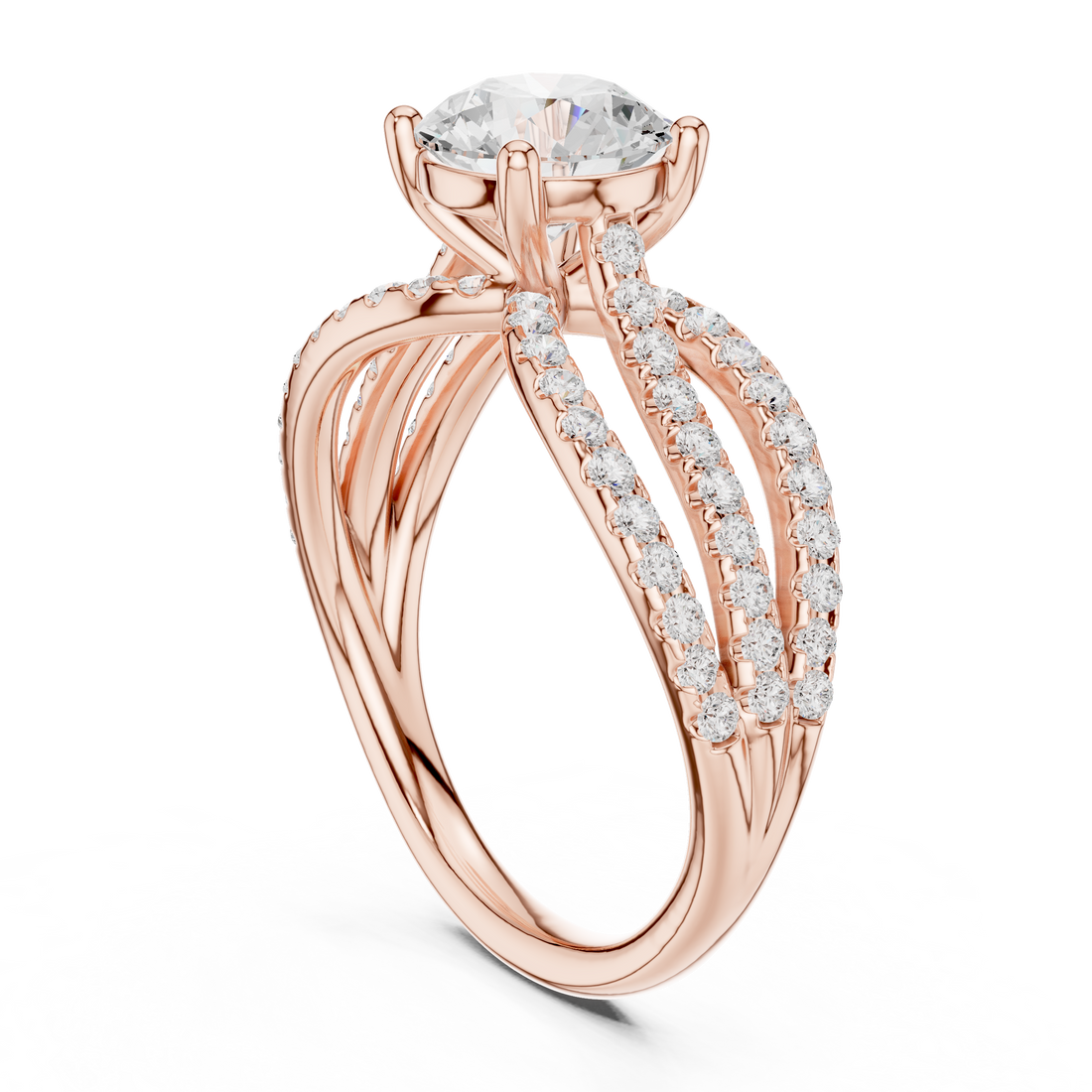 Lyria Round Cut Halo Lab Grown Diamond Ring