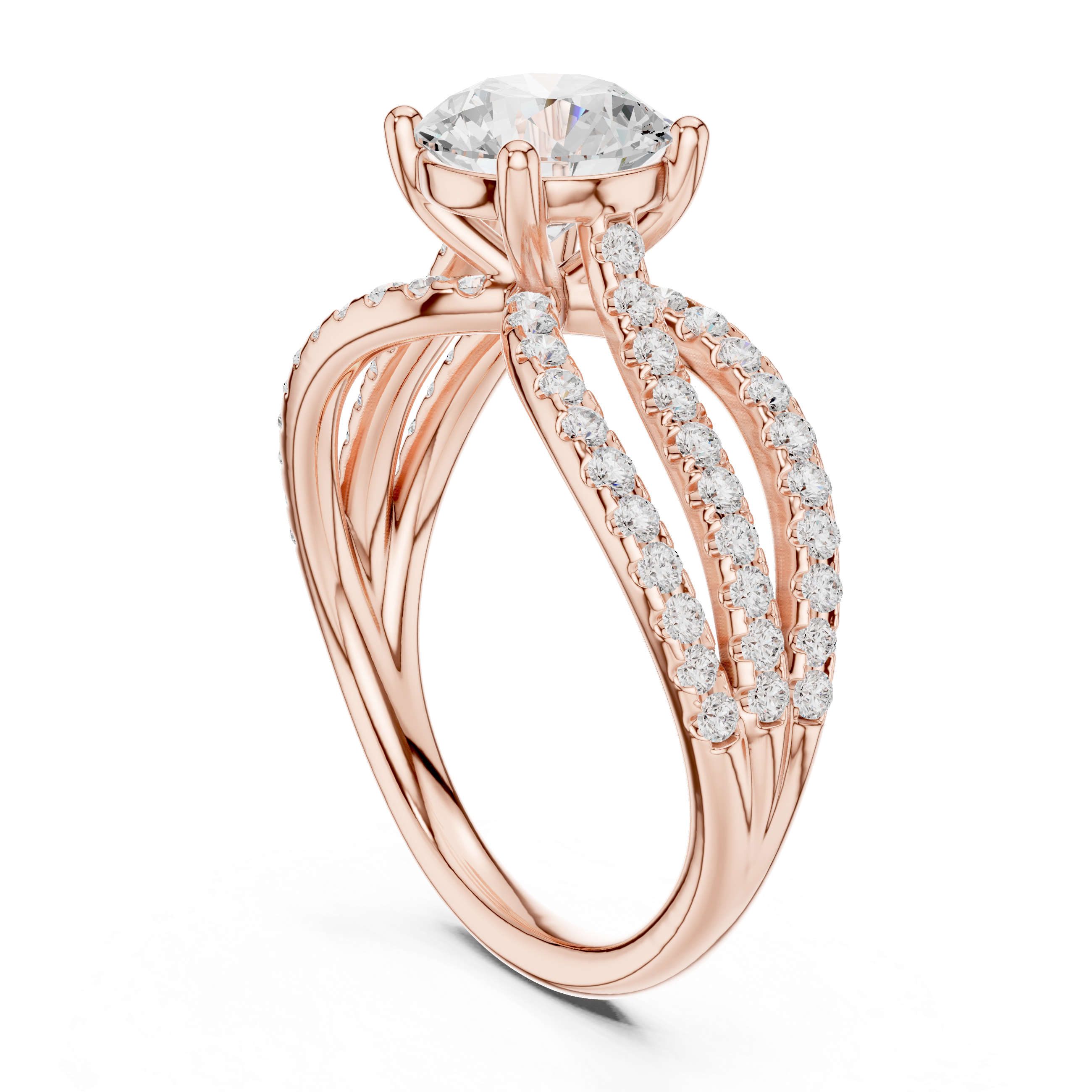 Lyria Round Cut Halo Lab Grown Diamond Ring