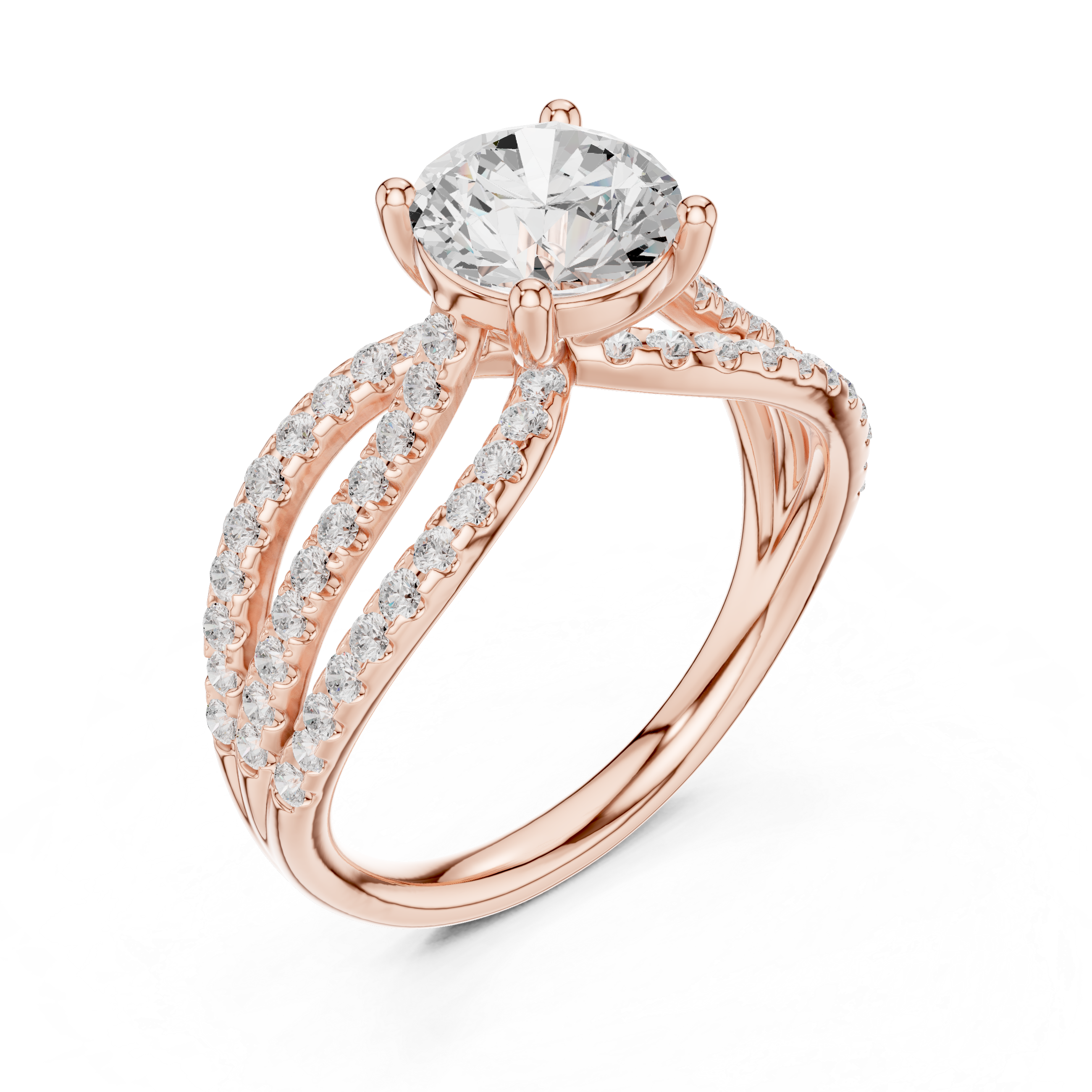Lyria Round Cut Halo Lab Grown Diamond Ring