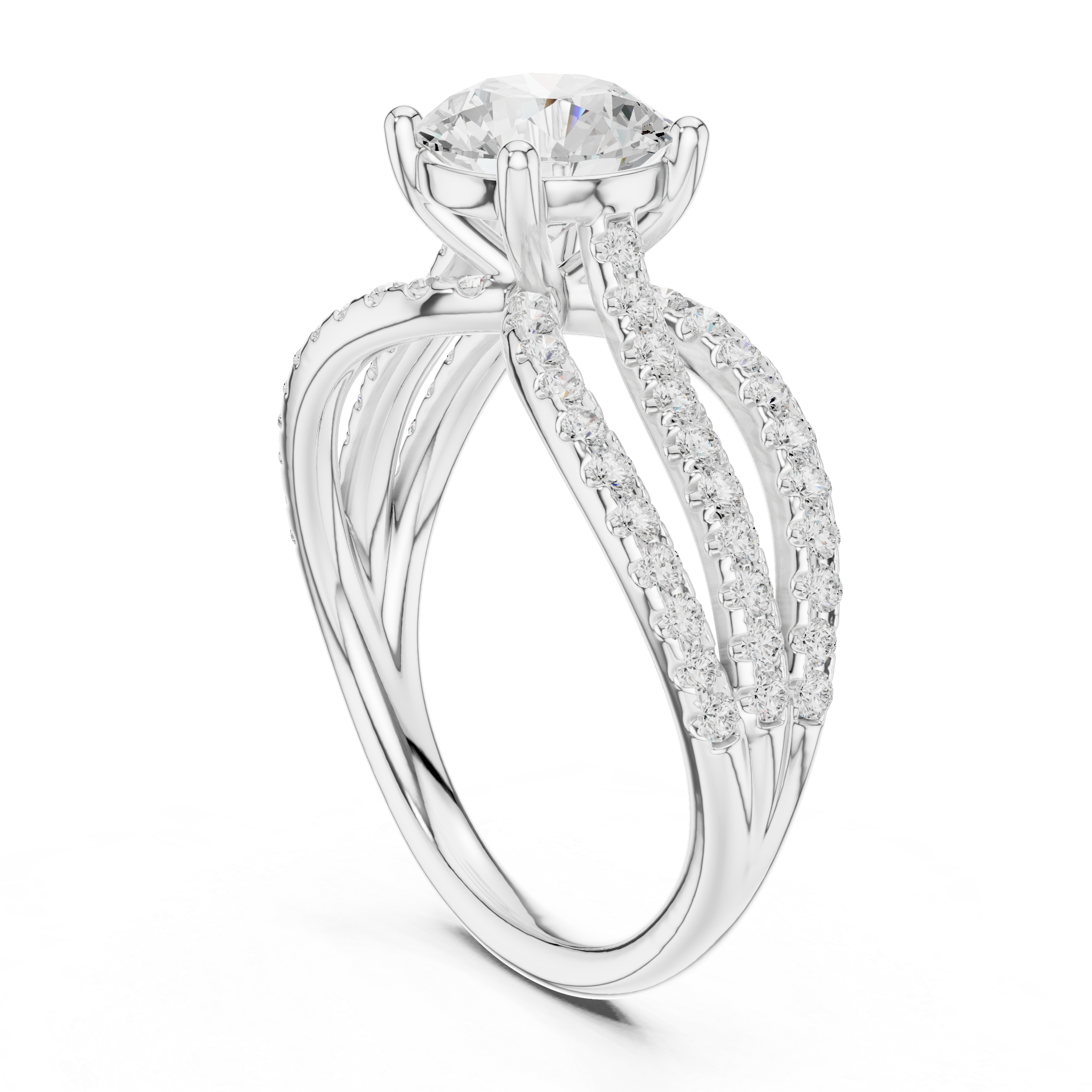 Lyria Round Cut Halo Lab Grown Diamond Ring