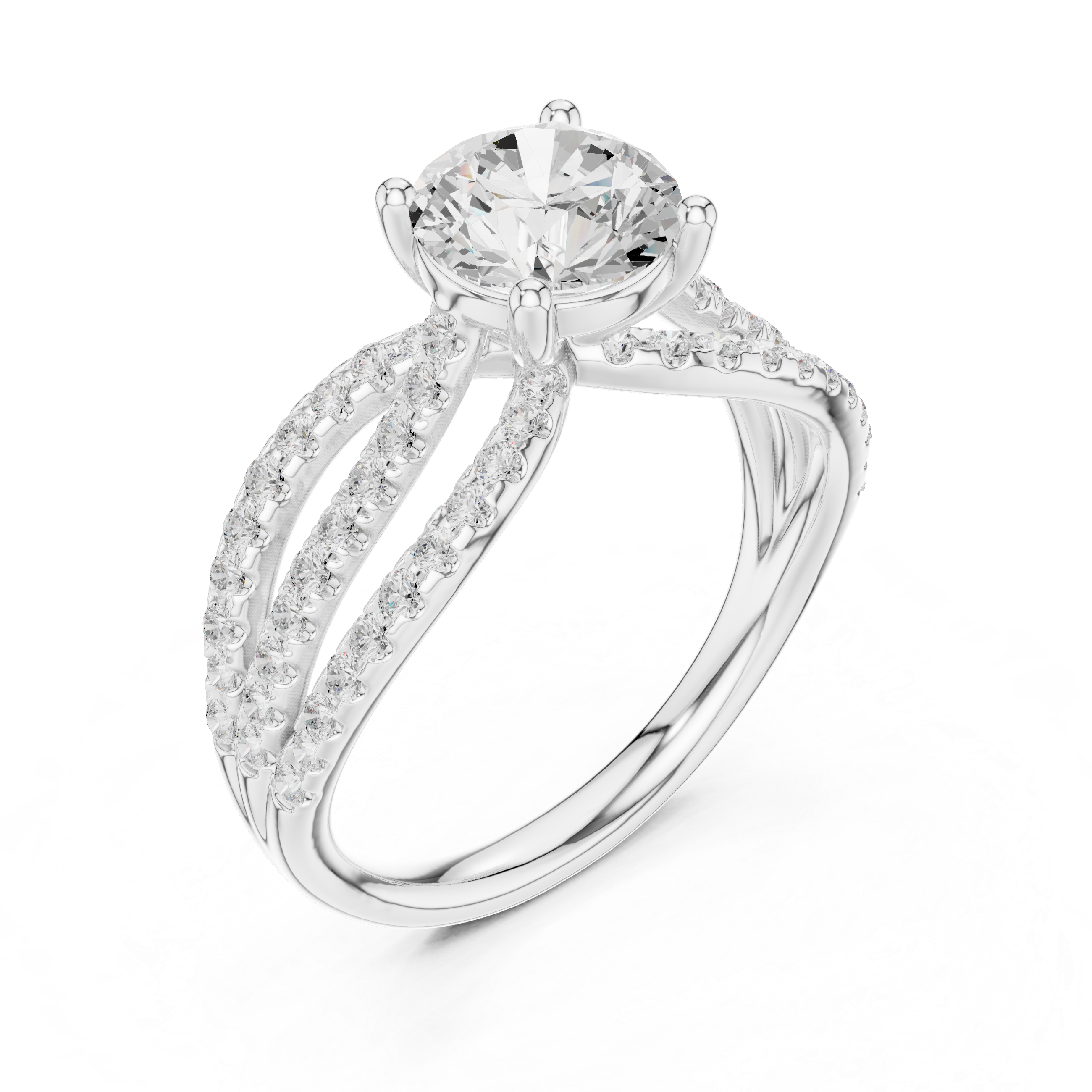 Lyria Round Cut Halo Lab Grown Diamond Ring