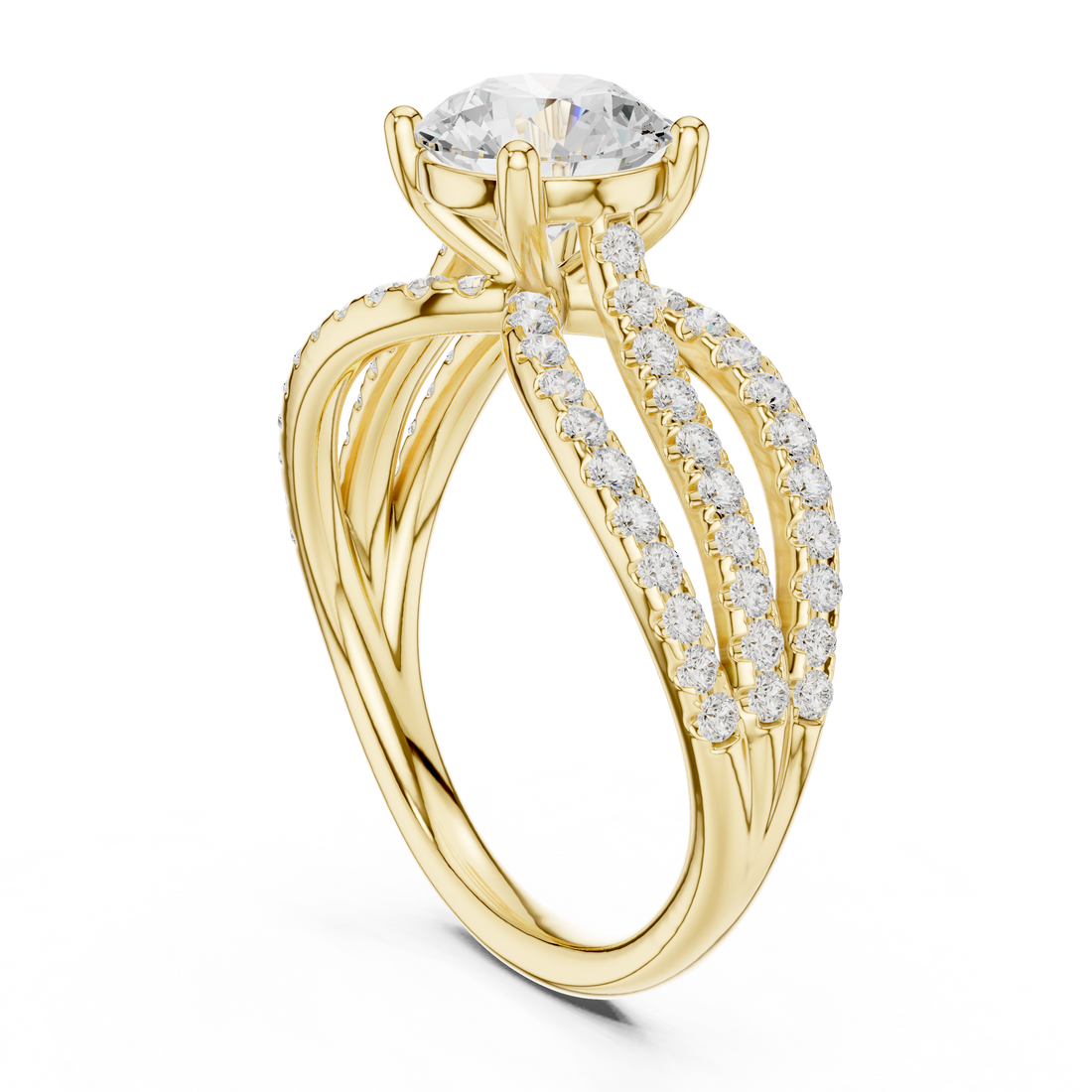 Lyria Round Cut Halo Lab Grown Diamond Ring