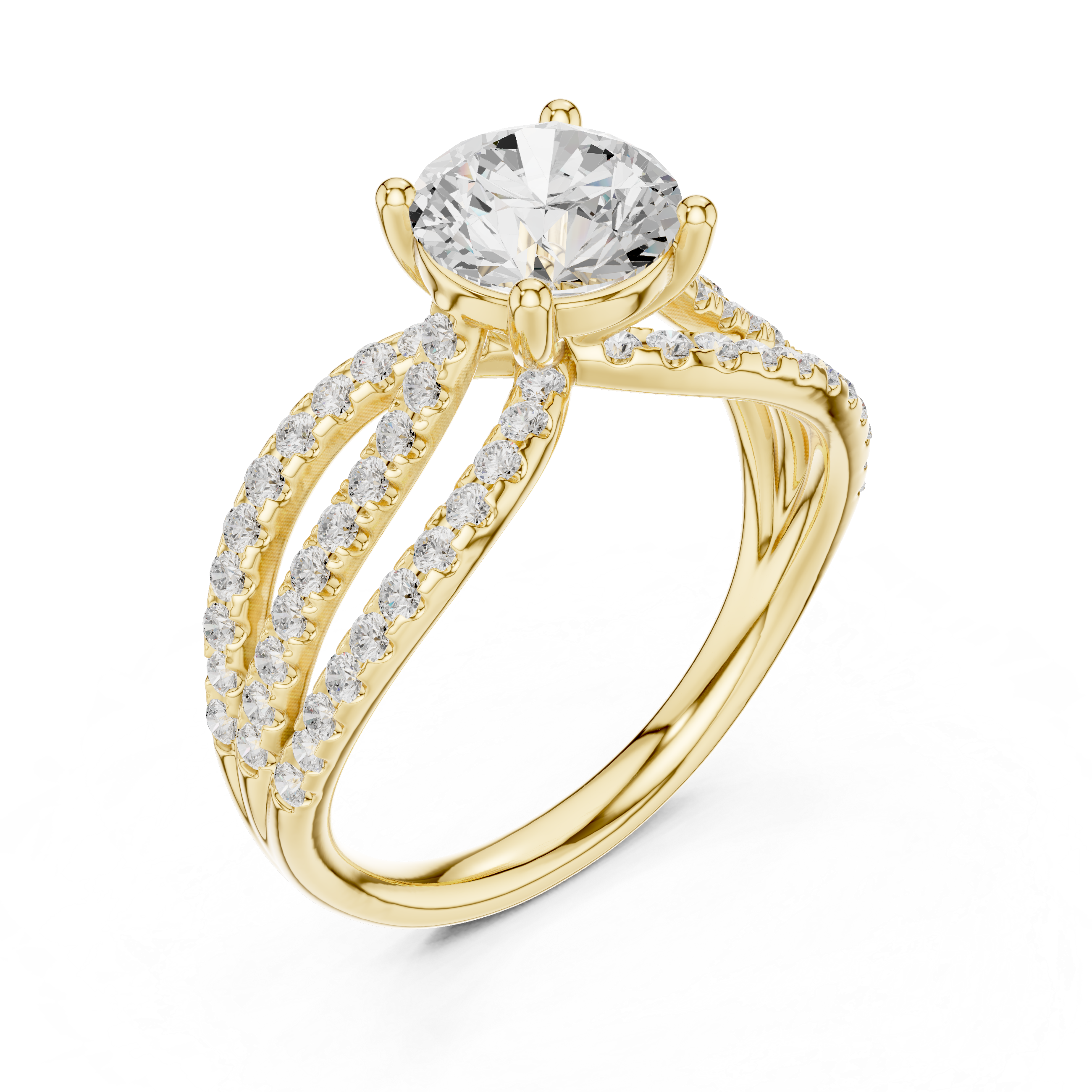 Lyria Round Cut Halo Lab Grown Diamond Ring