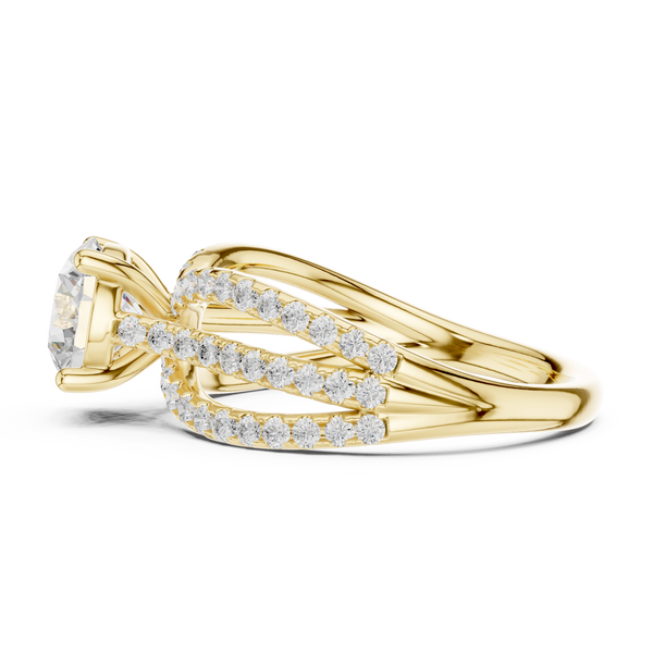Lyria Round Cut Halo Lab Grown Diamond Ring