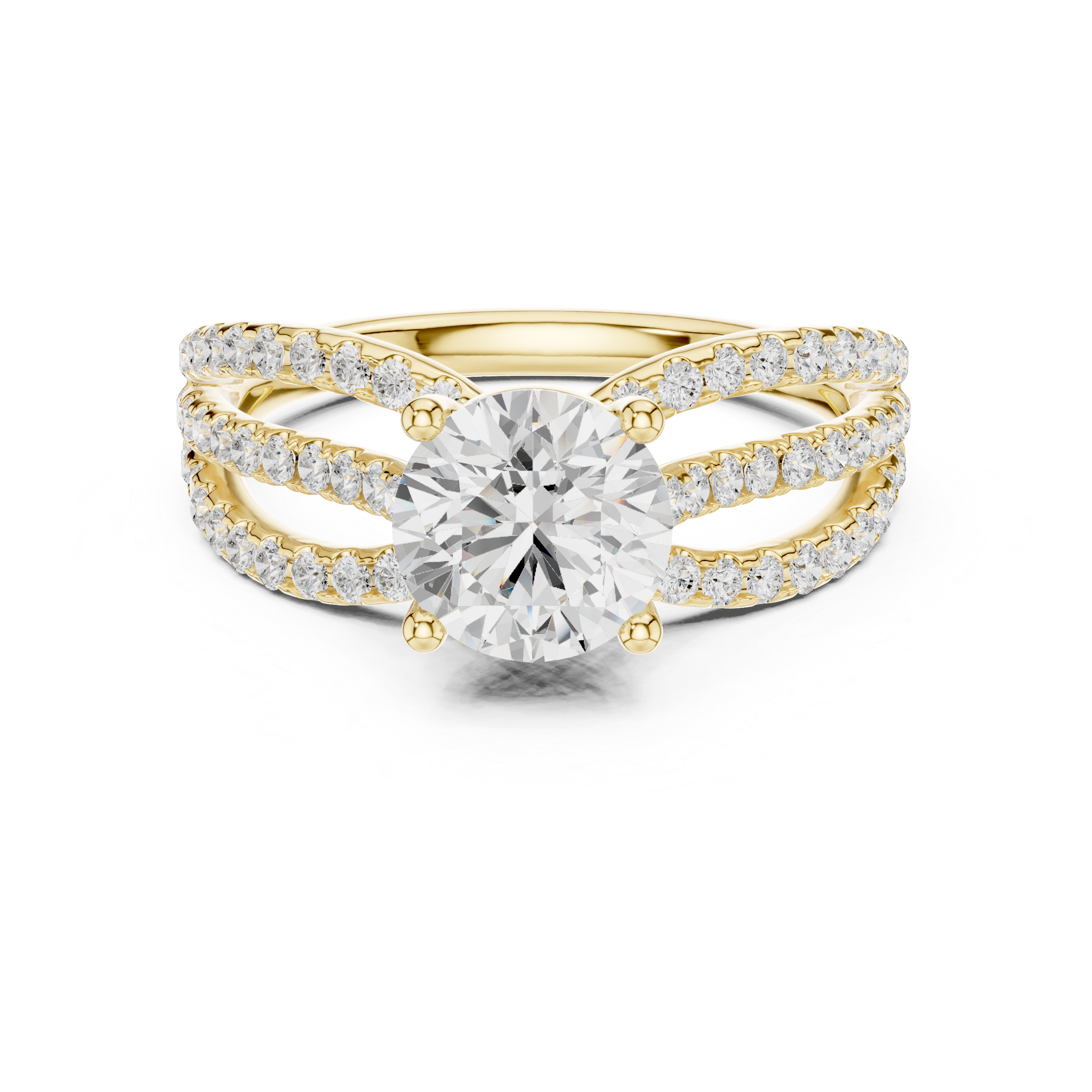 Lyria Round Cut Halo Lab Grown Diamond Ring