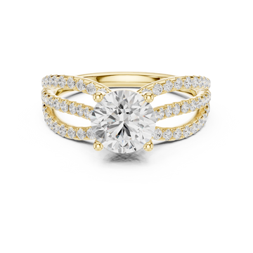 Lyria Round Cut Halo Lab Grown Diamond Ring