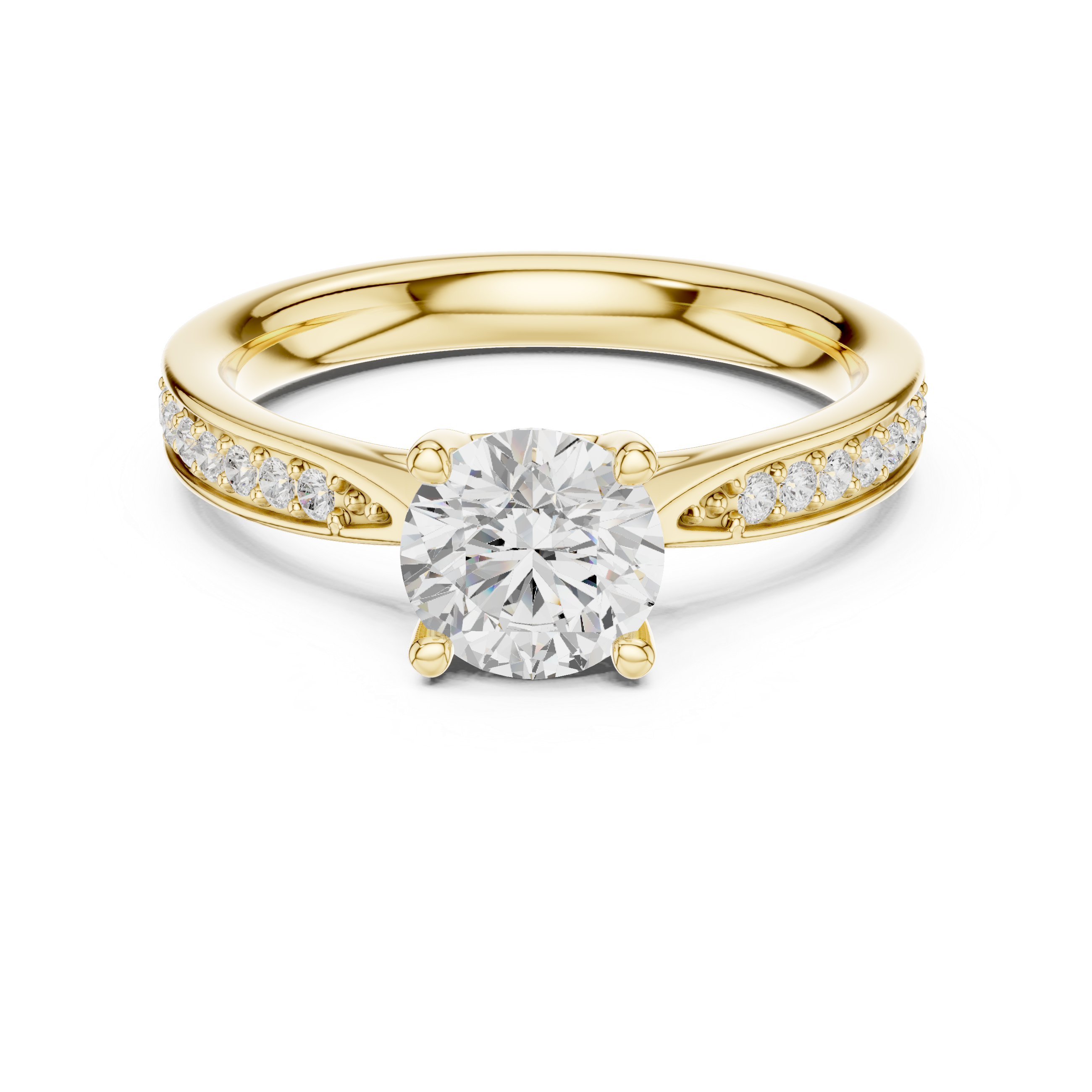 Maeve Baguette Accent Channel Lab Grown Diamond Ring