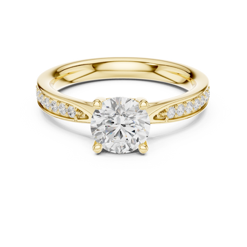 Maeve Baguette Accent Channel Lab Grown Diamond Ring