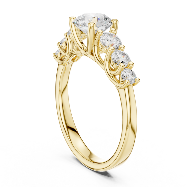 Sari Princess Cut Halo Lab Grown Diamond Ring