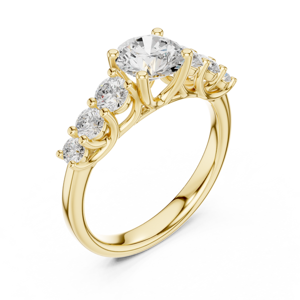 Sari Princess Cut Halo Lab Grown Diamond Ring