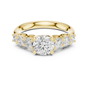 Sari Princess Cut Halo Lab Grown Diamond Ring