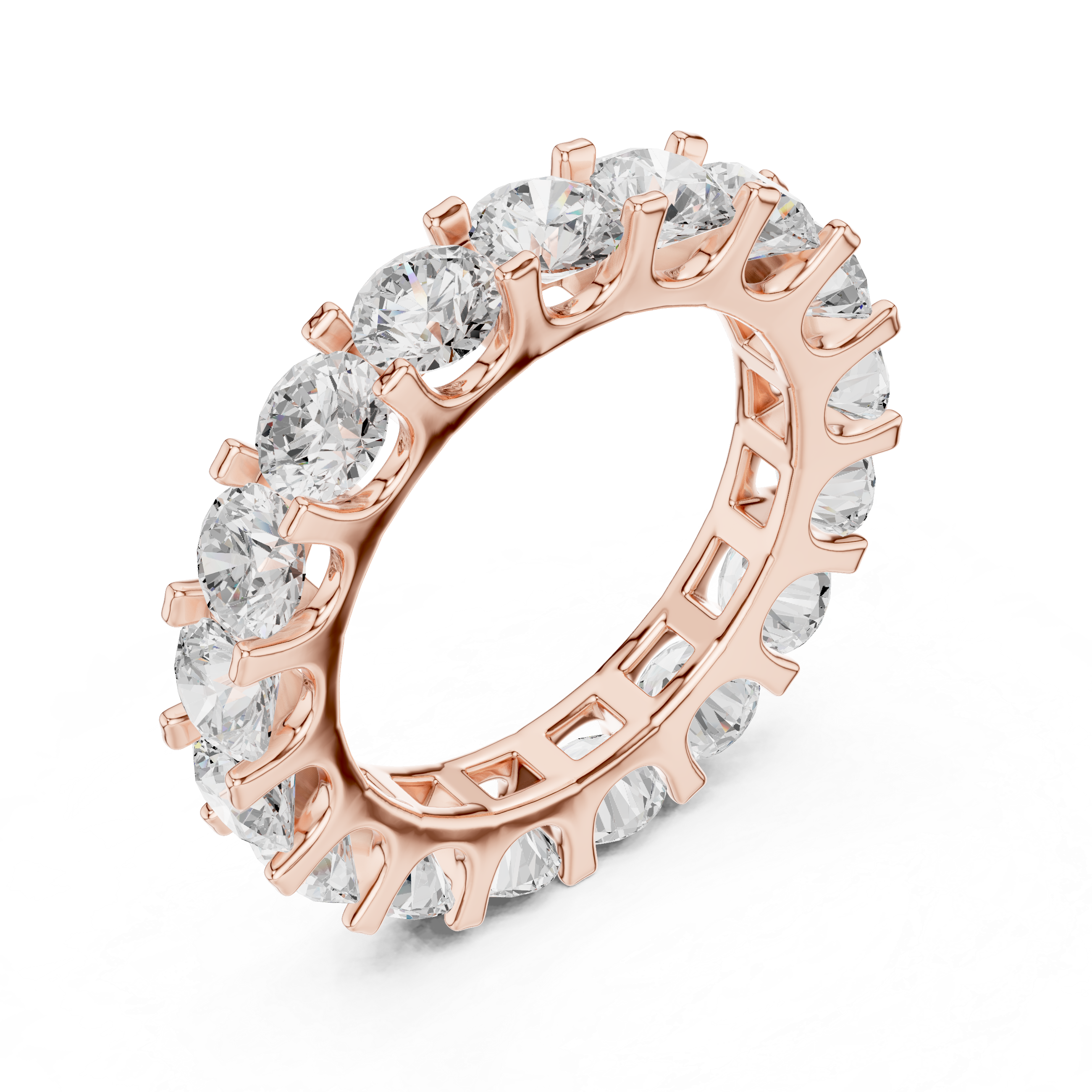 Vanya Asymmetrical Cluster Art Lab Grown Diamond Ring