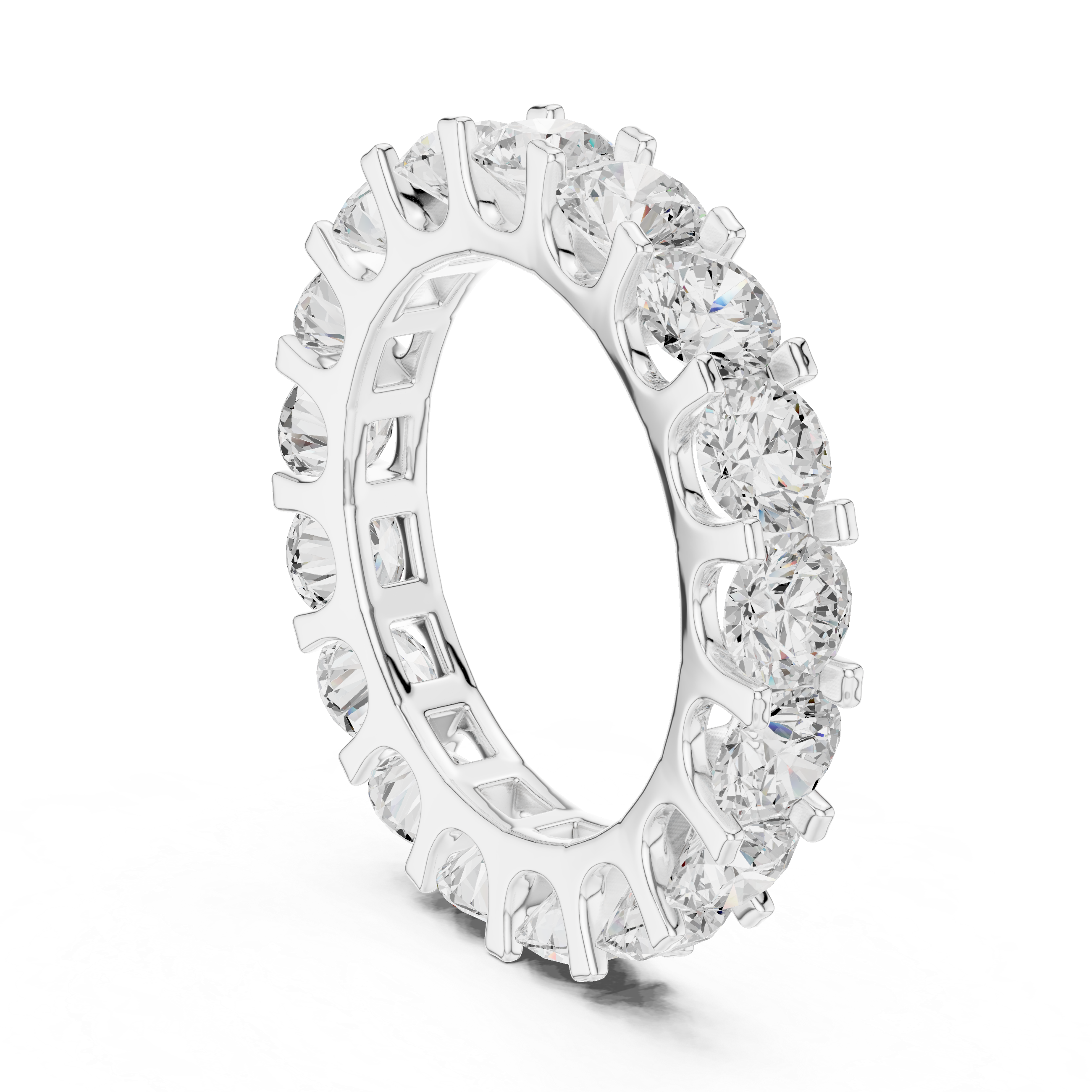 Vanya Asymmetrical Cluster Art Lab Grown Diamond Ring