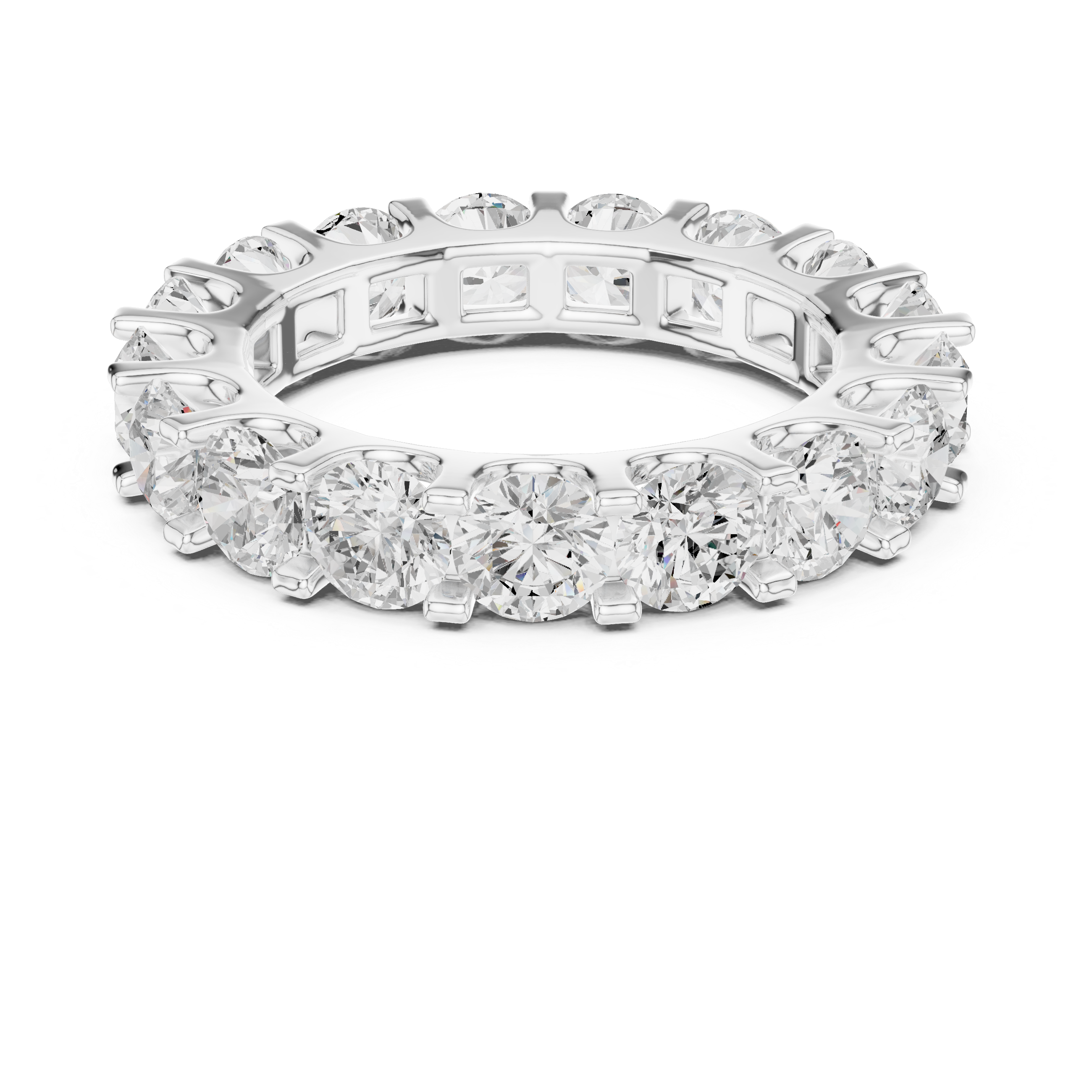 Vanya Asymmetrical Cluster Art Lab Grown Diamond Ring