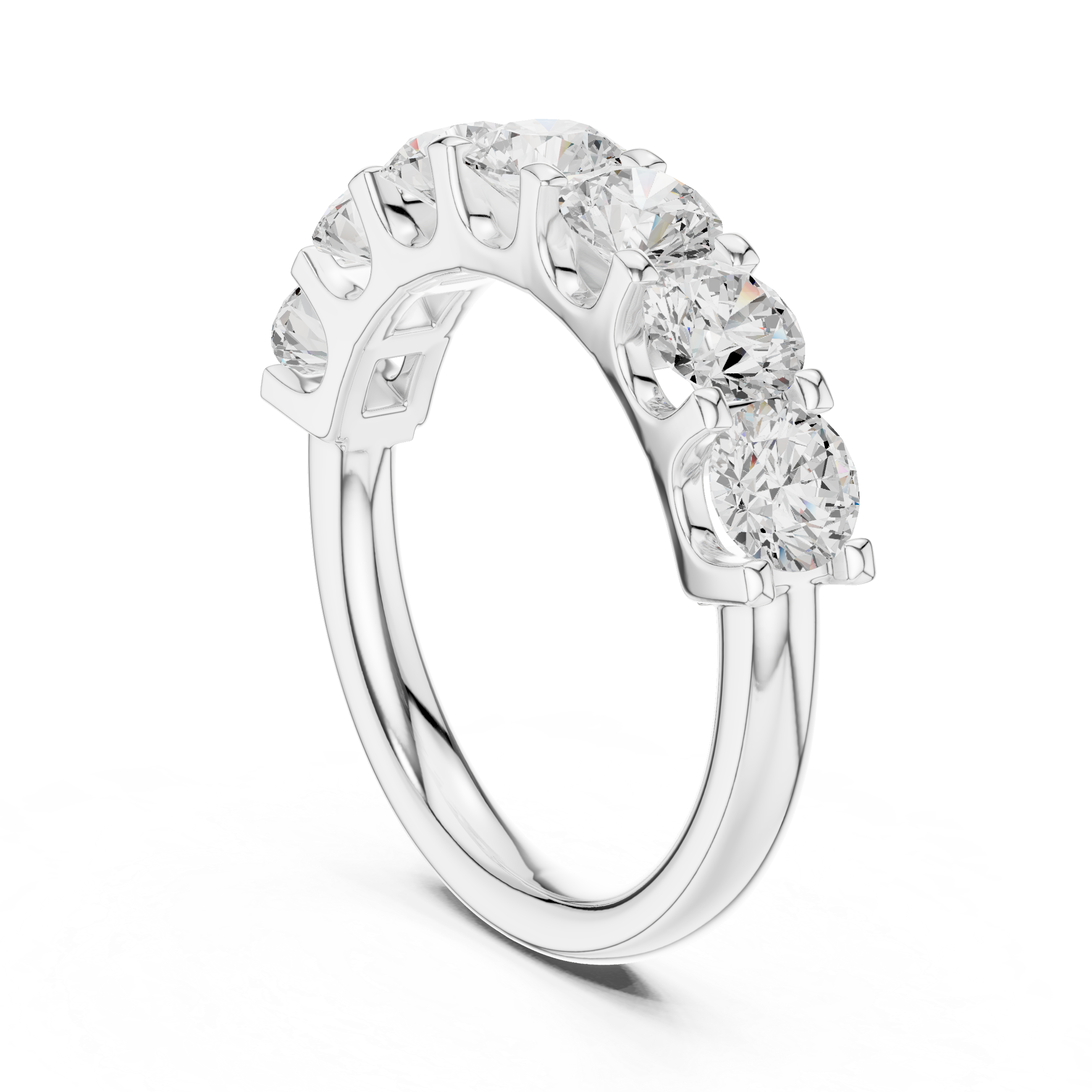 Amara Two Tone Interlocking Lab Grown Diamond Ring