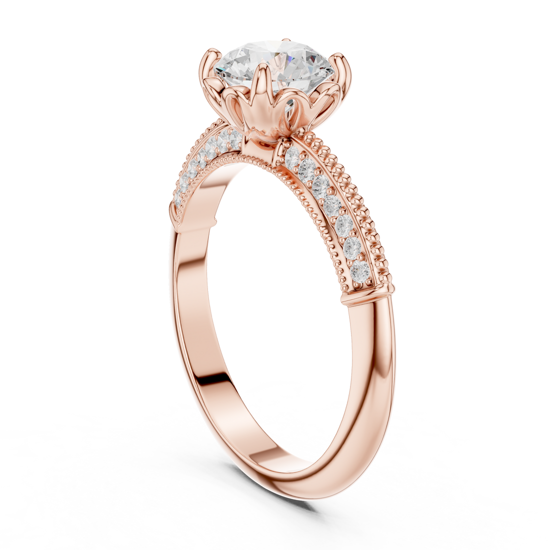 Odelia Oval Cut Pave Lab Grown Diamond Ring