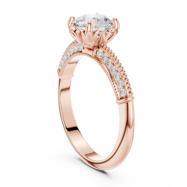 Odelia Oval Cut Pave Lab Grown Diamond Ring