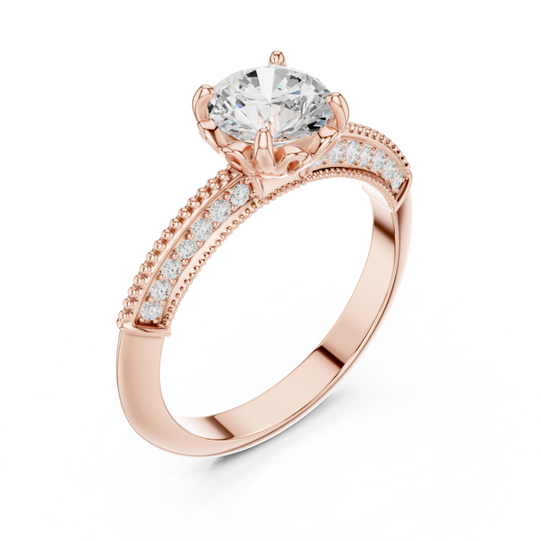 Odelia Oval Cut Pave Lab Grown Diamond Ring