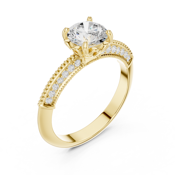 Odelia Oval Cut Pave Lab Grown Diamond Ring