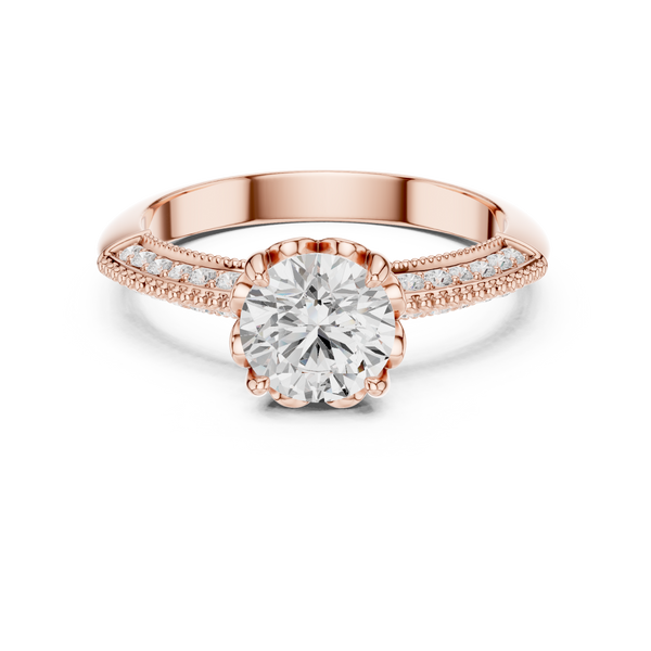 Odelia Oval Cut Pave Lab Grown Diamond Ring