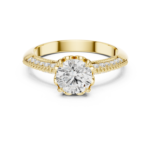 Odelia Oval Cut Pave Lab Grown Diamond Ring