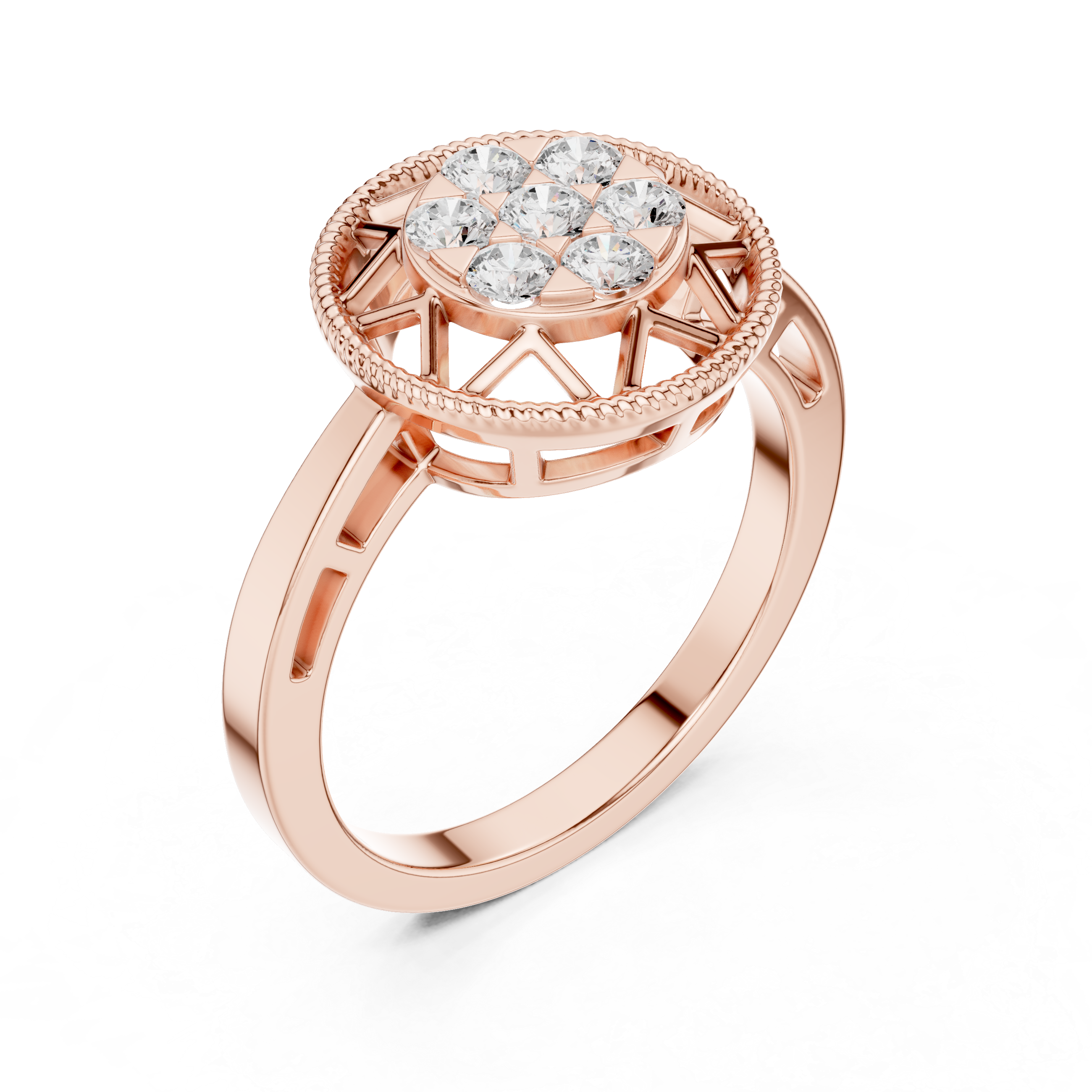 Lark Pear Shape Bezel Set Lab Grown Diamond Ring