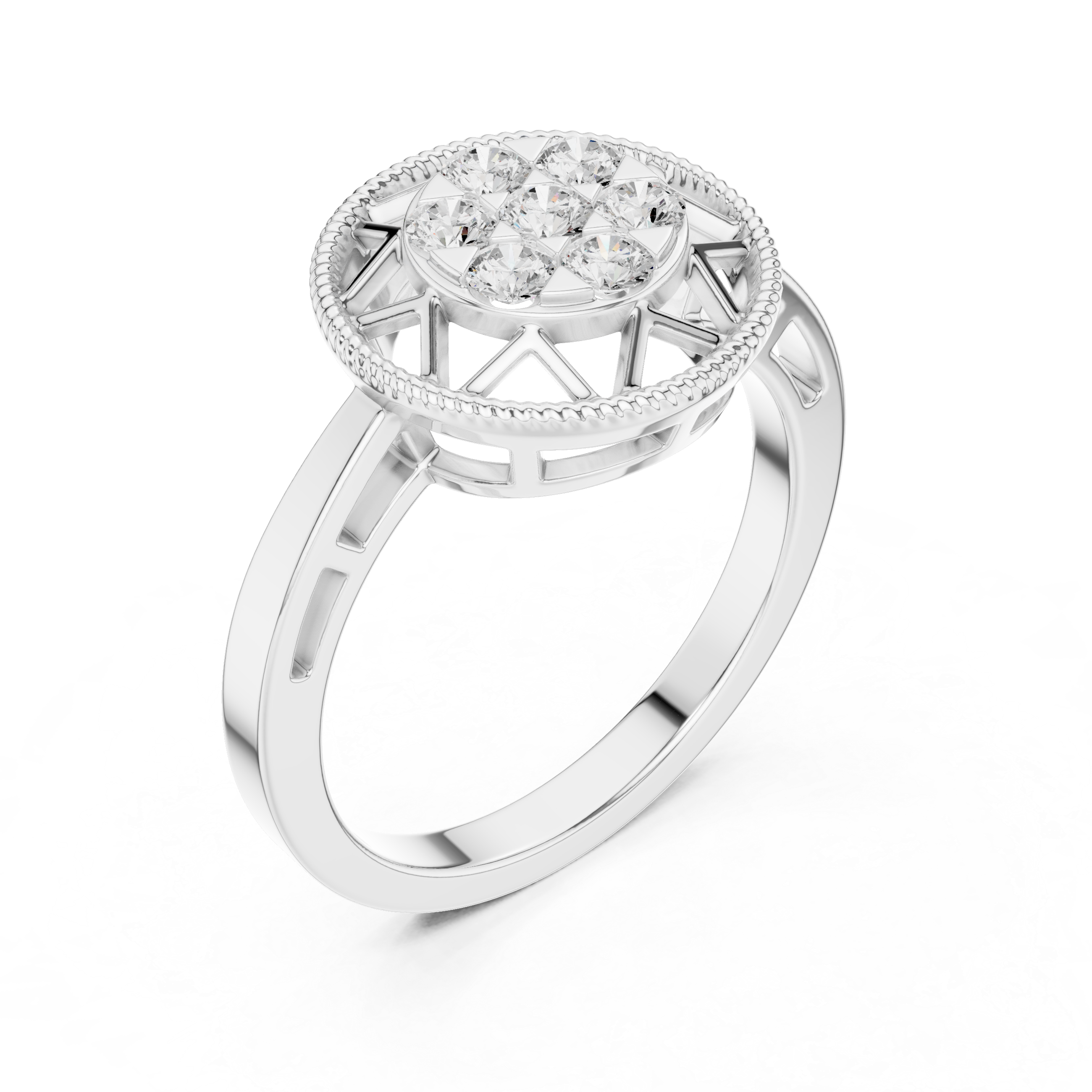 Lark Pear Shape Bezel Set Lab Grown Diamond Ring