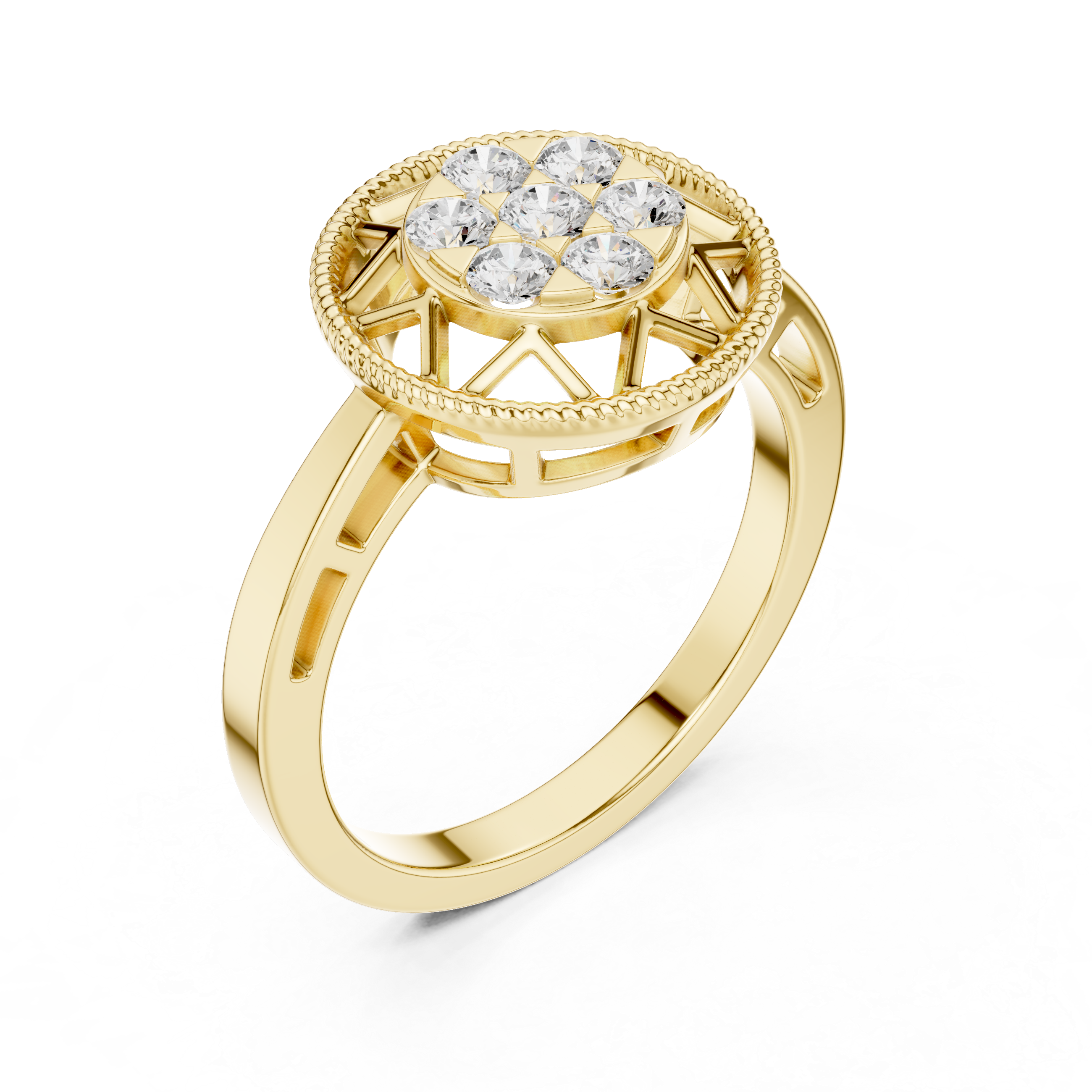 Lark Pear Shape Bezel Set Lab Grown Diamond Ring