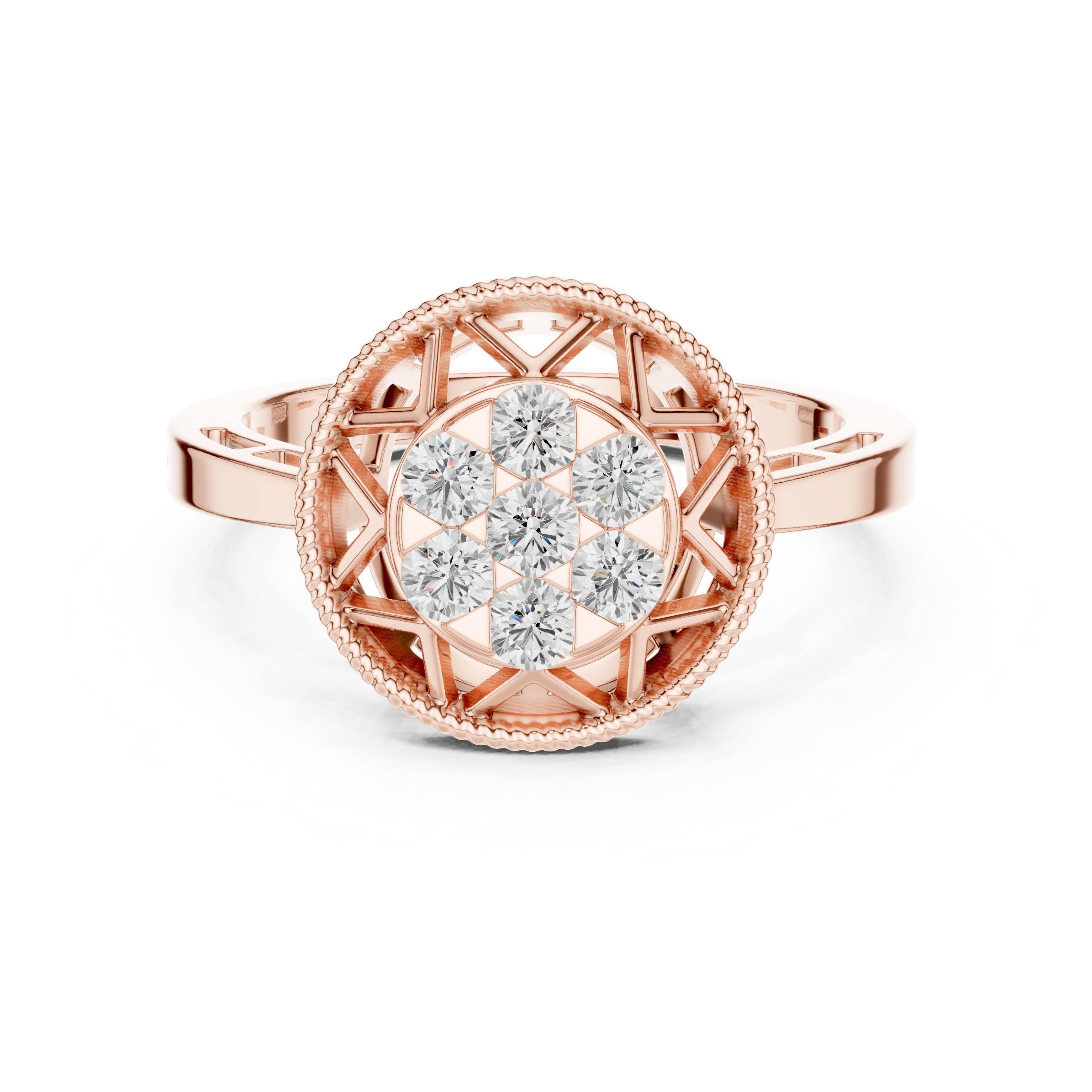 Lark Pear Shape Bezel Set Lab Grown Diamond Ring