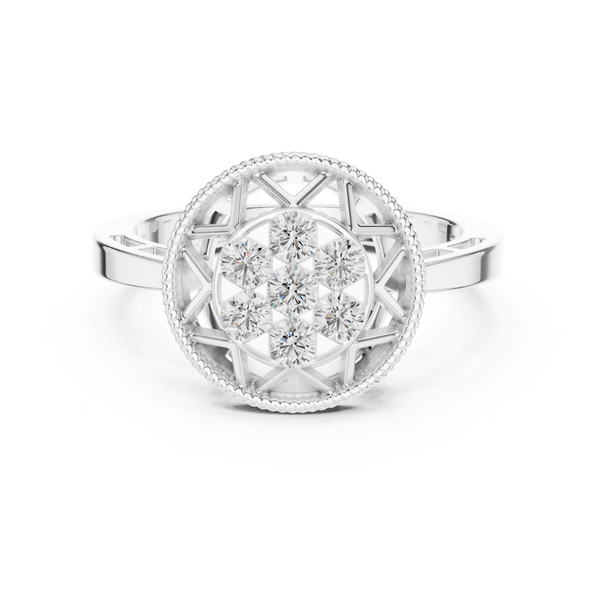 Lark Pear Shape Bezel Set Lab Grown Diamond Ring