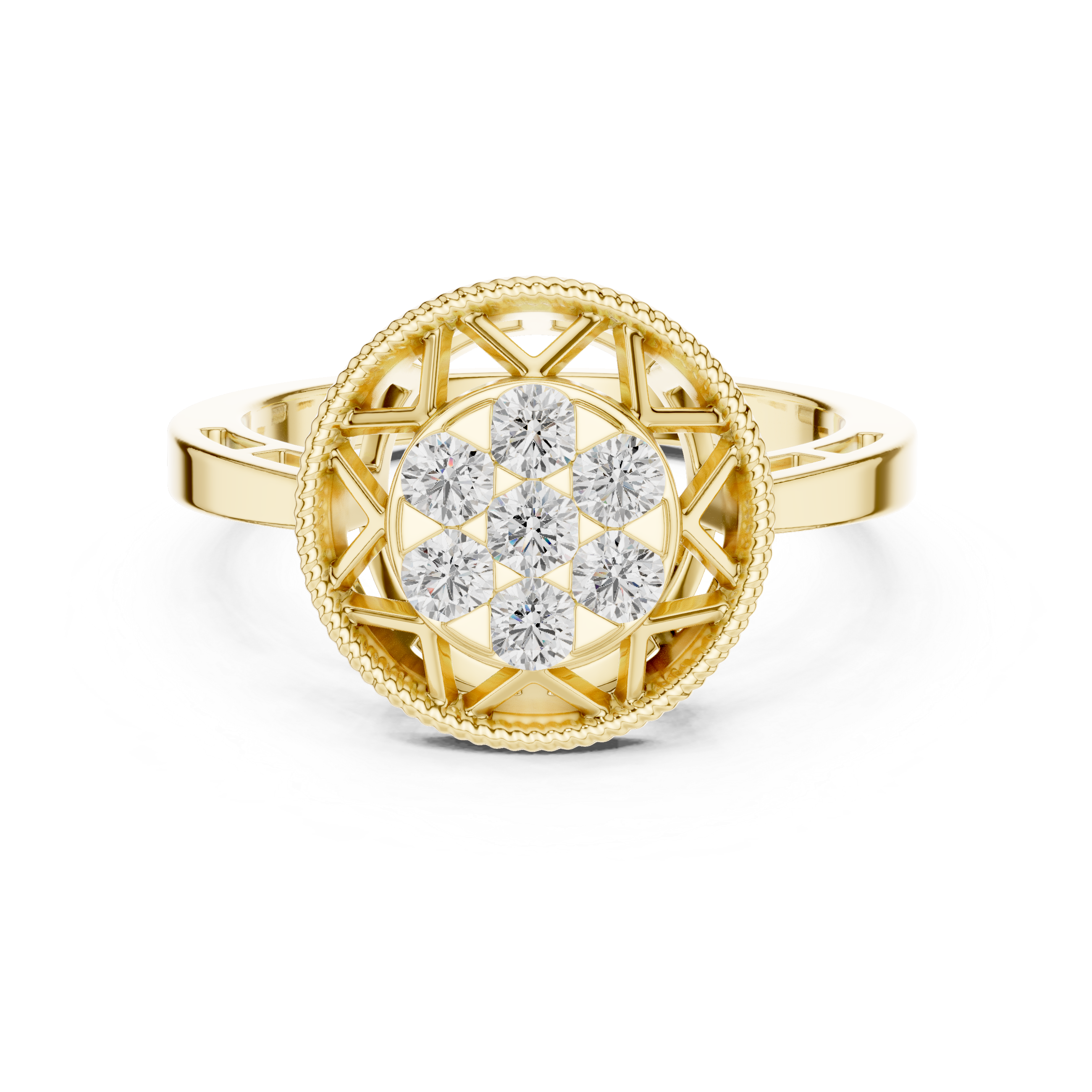Lark Pear Shape Bezel Set Lab Grown Diamond Ring