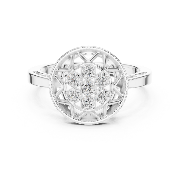 Mira Star Cut Halo Lab Grown Diamond Ring