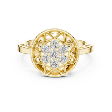 Mira Star Cut Halo Lab Grown Diamond Ring