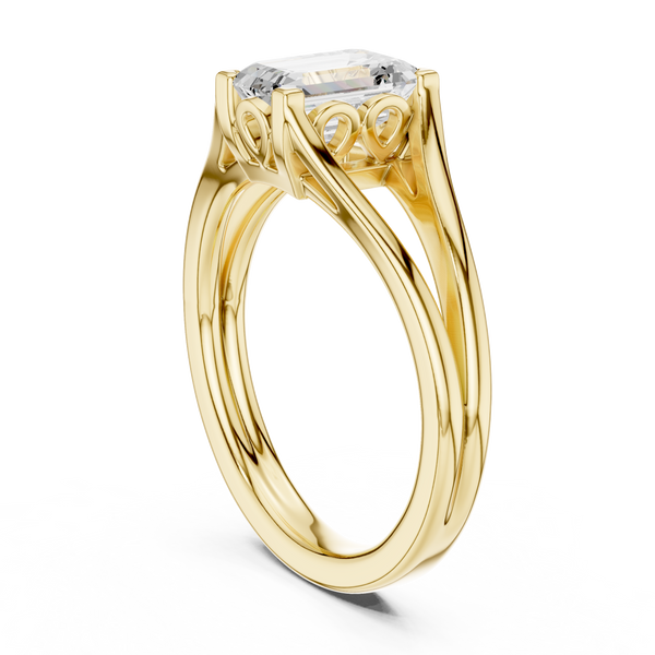 Opulent Round Brilliant Six Prong Lab Grown Diamond Ring