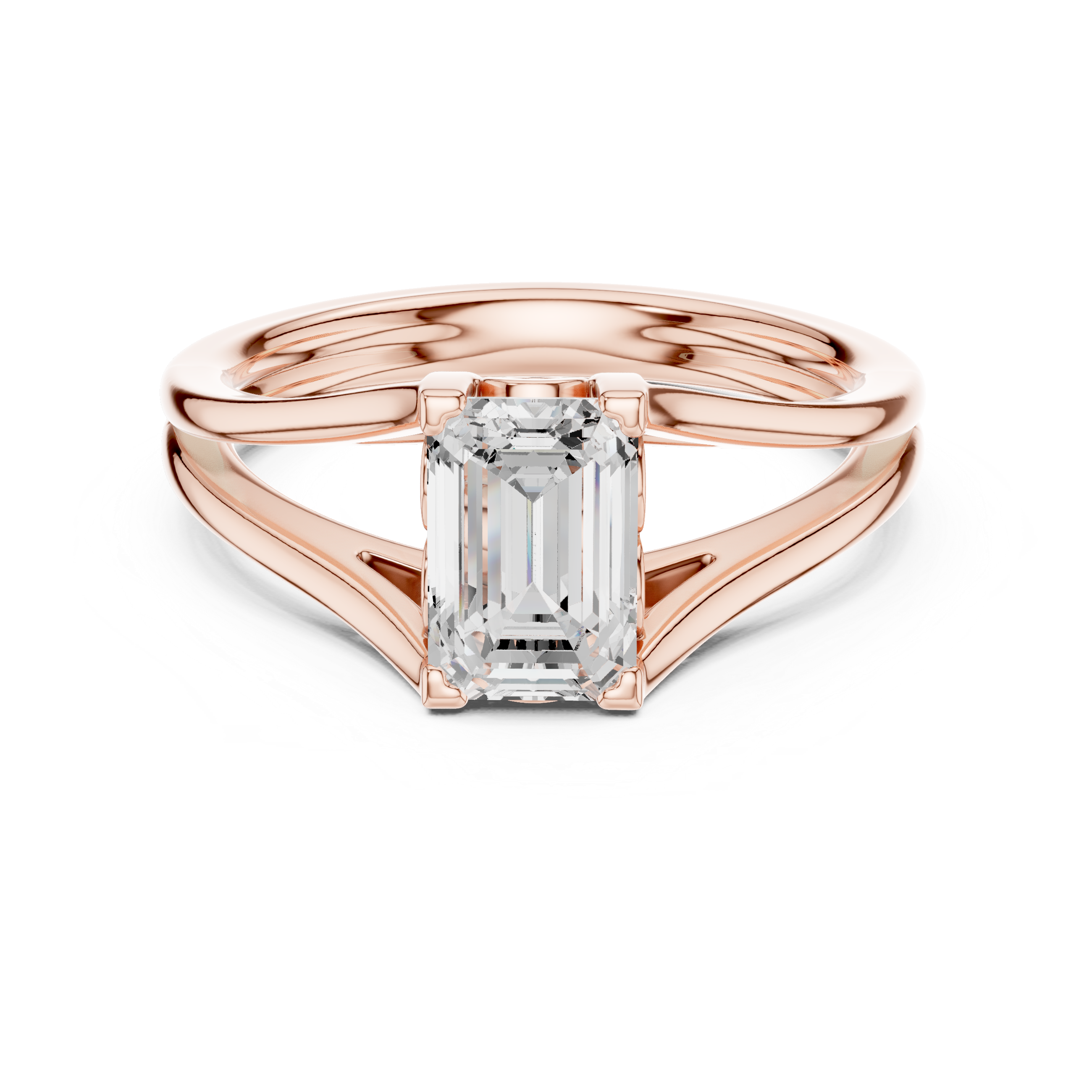 Opulent Round Brilliant Six Prong Lab Grown Diamond Ring