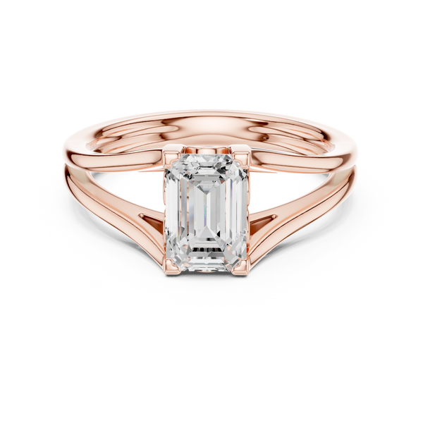 Opulent Round Brilliant Six Prong Lab Grown Diamond Ring