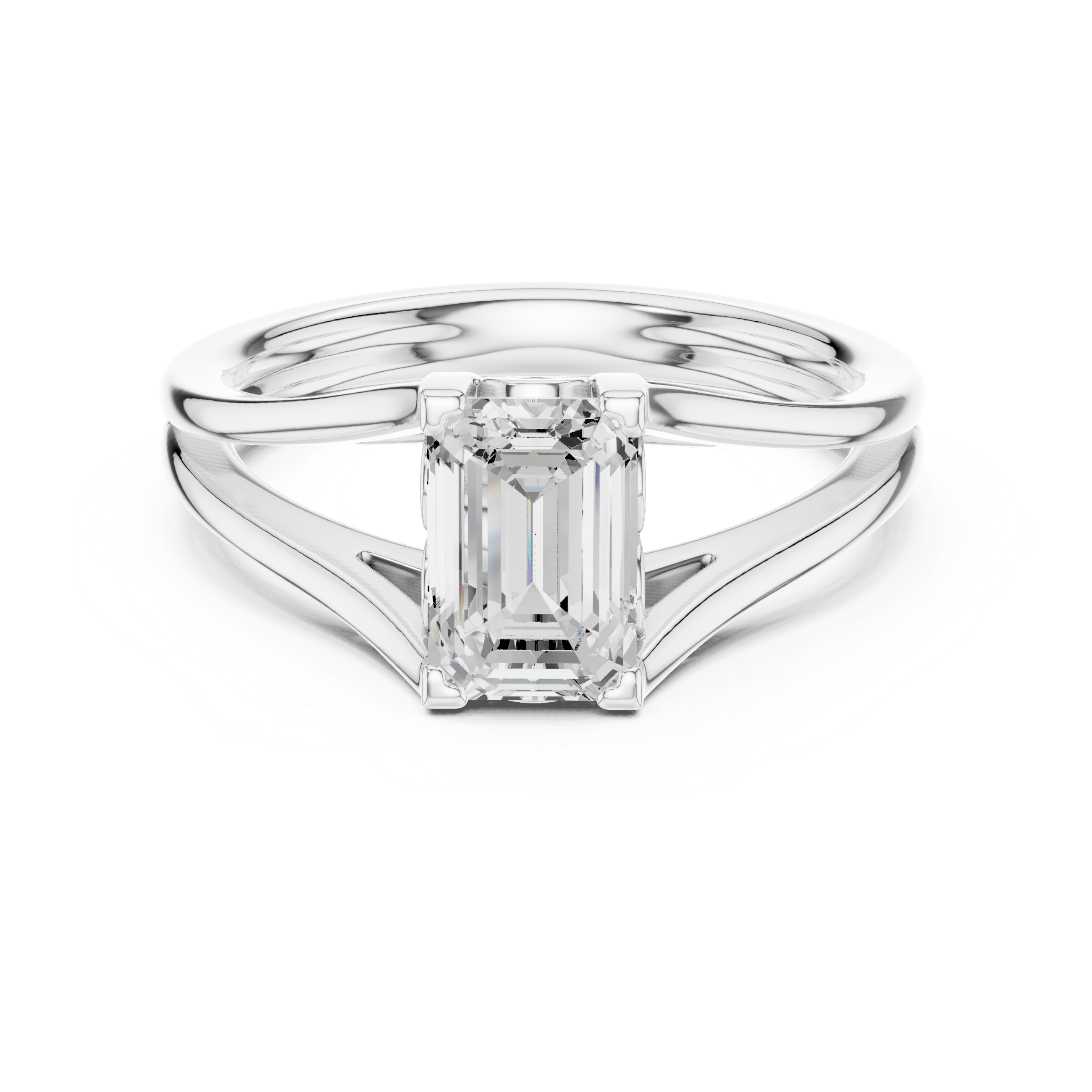 Opulent Round Brilliant Six Prong Lab Grown Diamond Ring