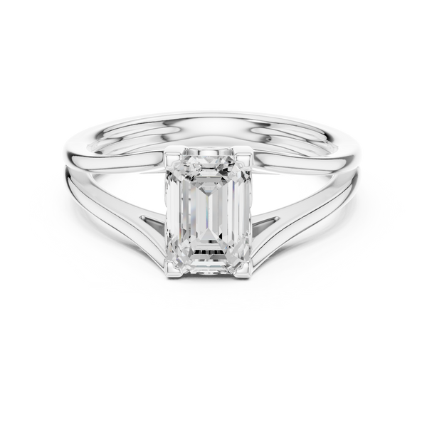 Opulent Round Brilliant Six Prong Lab Grown Diamond Ring