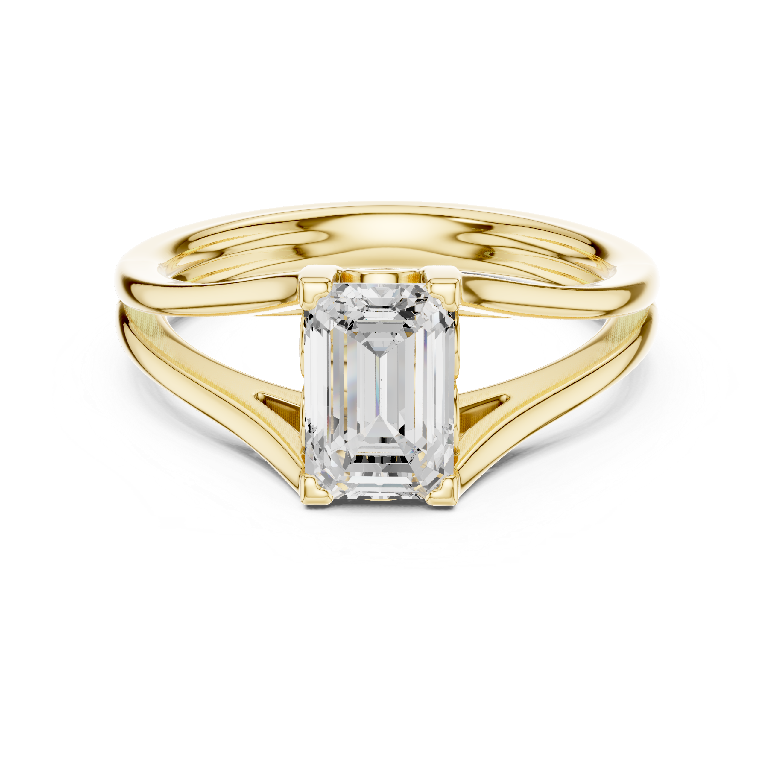 Opulent Round Brilliant Six Prong Lab Grown Diamond Ring